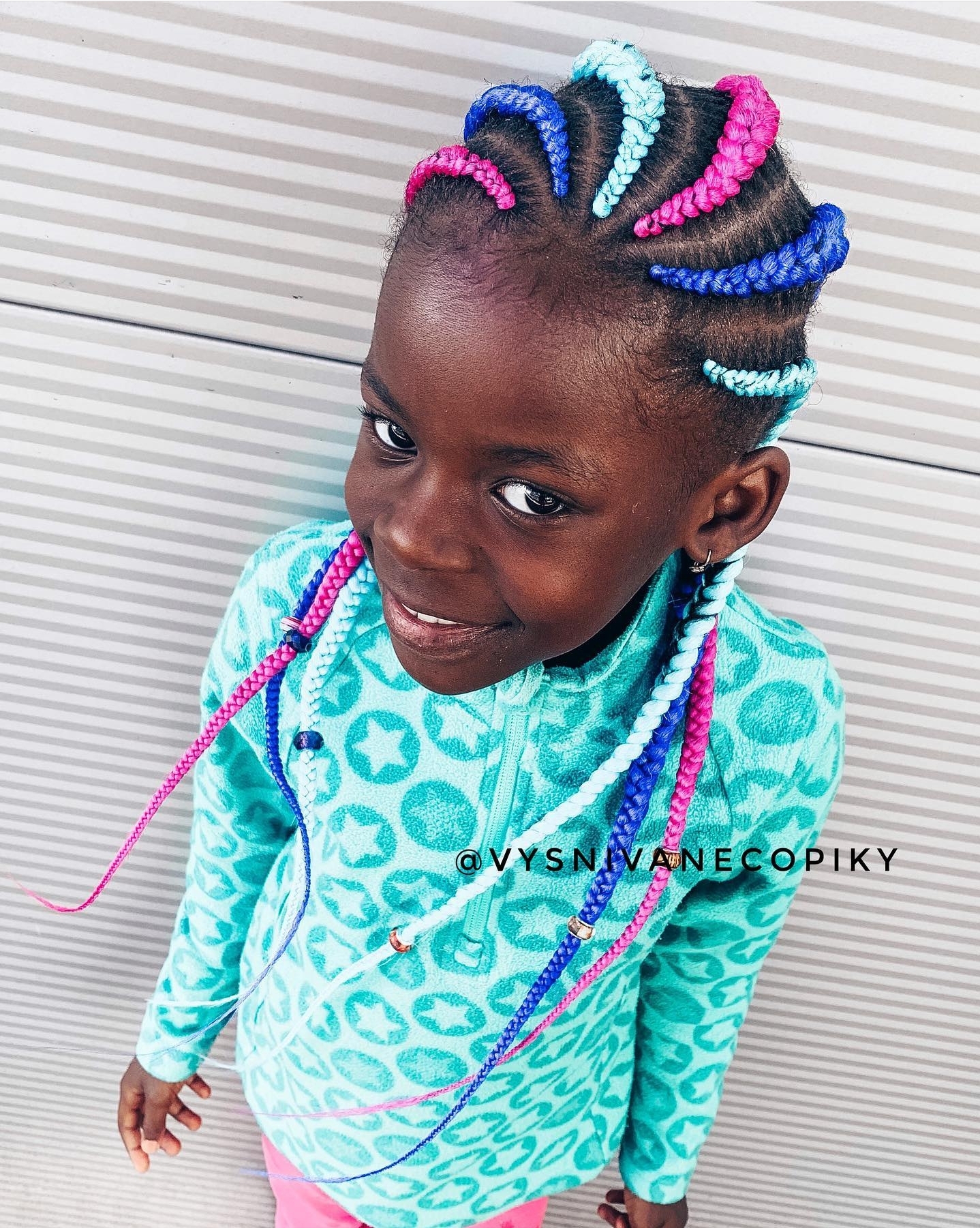 rainbow braids